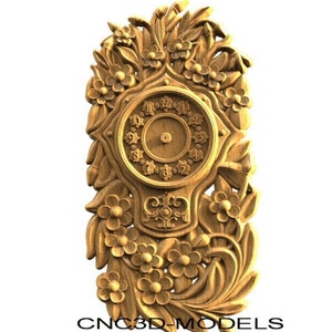 3D STL Modell für CNC-Fräser Engraver Schnitzmaschine Relief Artcam Aspire cnc-Dateien UHR 8103