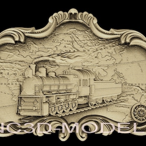 3D STL Modell für CNC-Fräser Engraver Carving-Maschine Relief Artcam Aspire cnc-Dateien Zug Dampflokomotive D211
