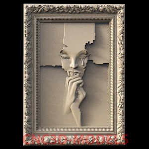 3D STL Modell für CNC-Fräser Engraver Schnitzmaschine Relief Artcam Aspire cnc-Dateien H301