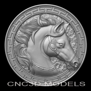 3D STL Model for CNC Router Engraver Carving Machine Relief Artcam Aspire cnc files HORSE animal G500