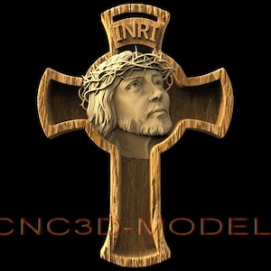 3D STL* Model for CNC Router Engraver Carving Machine Relief Artcam Aspire cnc files JESUS Christ Christianity religion icons D524