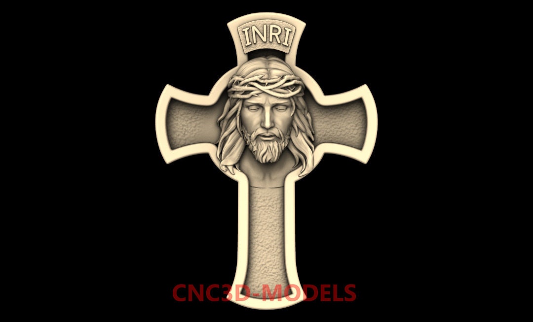 3D STL Model for CNC Router Engraver Carving Machine Relief Artcam Aspire cnc files JESUS Christ Christianity religion icons Vcarve M550