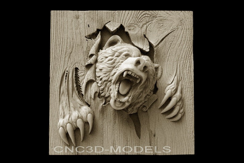 Modelo 3D Para Cnc Router STL archivo tipo Aspire vcarve Talla de madera IS854