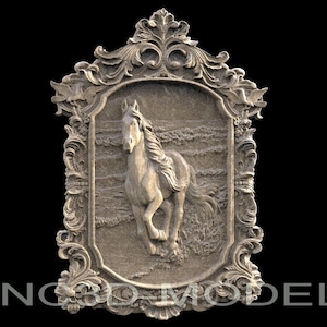 3D STL Model for CNC Router Engraver Carving Machine Relief Artcam Aspire cnc files HORSES animal H228