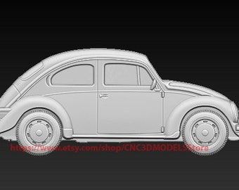 3D STL Model for CNC Router Engraver Carving Machine Relief Artcam Aspire cnc files Vcarve Panel Old Classic Car ZG88