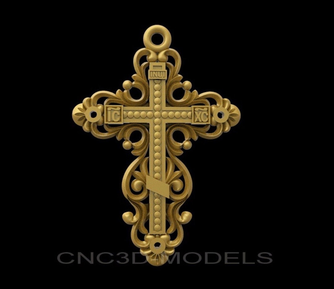 Cross 3D STL Model for CNC Router Engraver Carving Machine Relief ...
