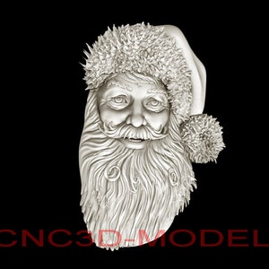3D STL Model CNC Router Engraver Carving Machine Relief Artcam Aspire cnc file Merry Christmas American Holiday Santa Claus Vcarve D705
