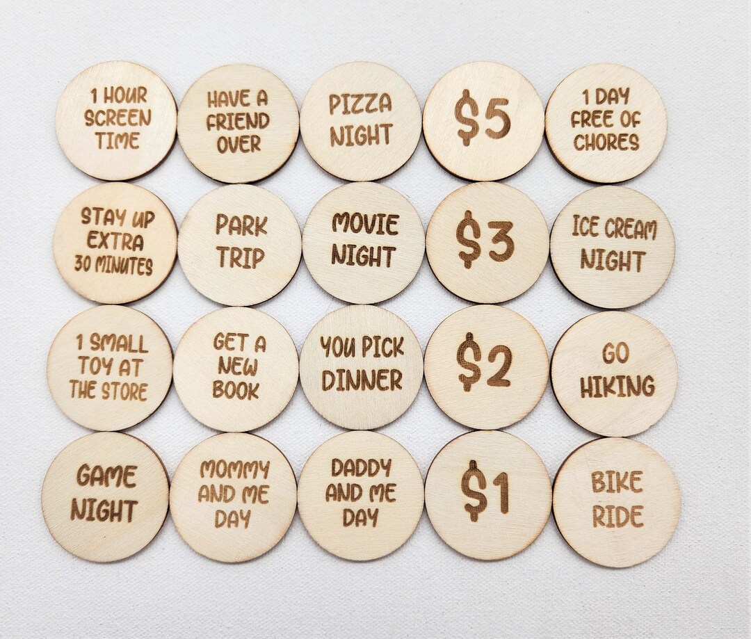 Personalized 20 Kids Reward Tokens Easter Egg Tokens Easter Etsy