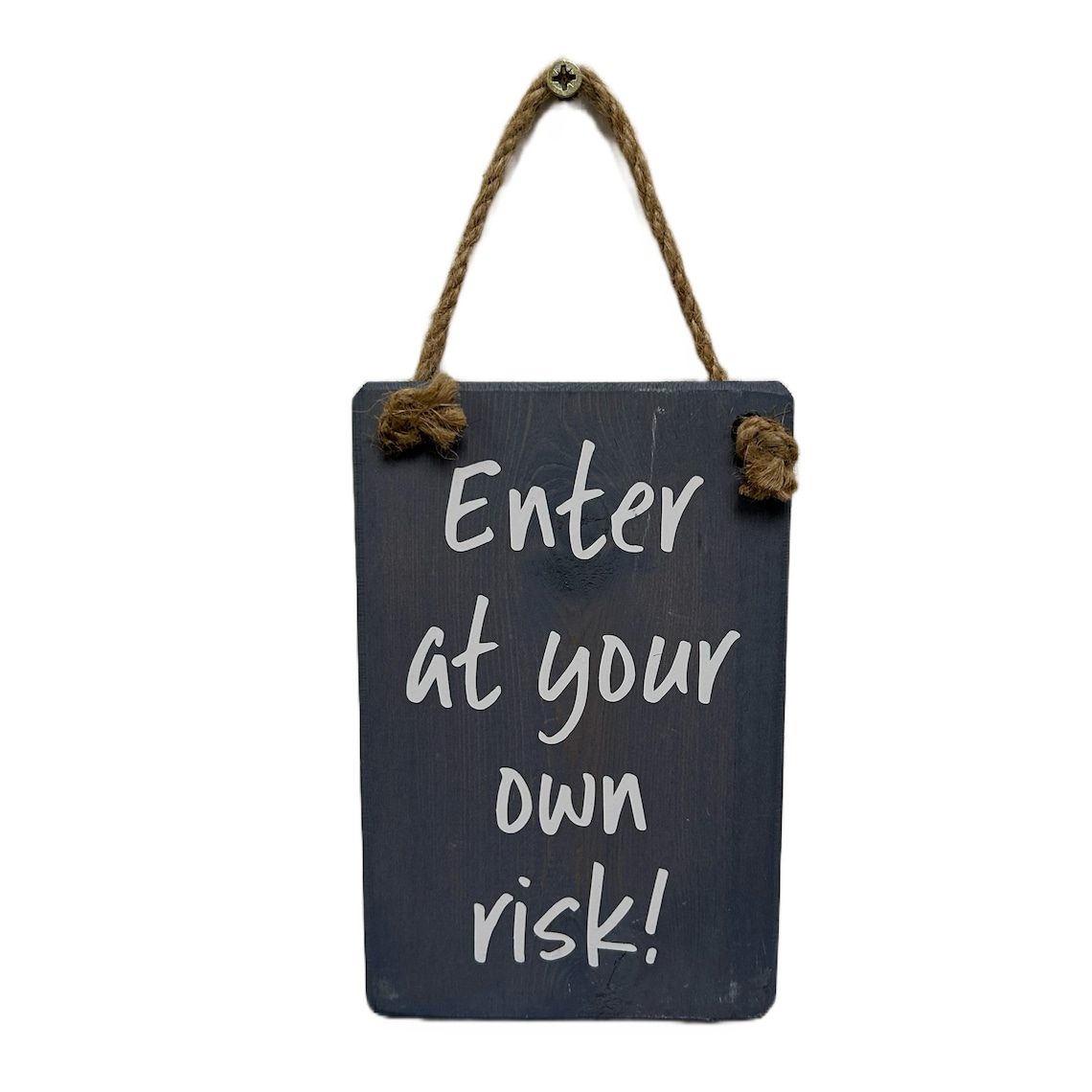 Enter at Your Own Risk Door Hanging Wooden Plaque/sign - Etsy