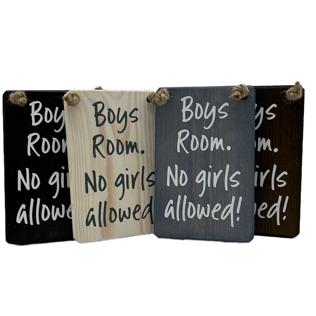 Autocollant Mural Vinyle 'No Boys Allowed' – Déco Pour Chambre De Fille Ou Nursery, Neuf