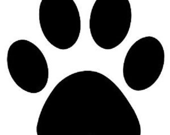 Paw print stencil | Etsy