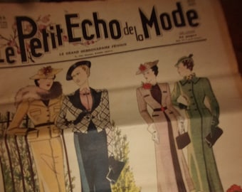 Le petit écho de la mode 11 avril 1937 ,hebdomadaire féminin