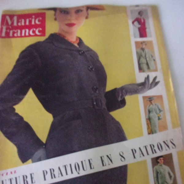 Marie france mars 1955 ,mensuel féminin années 50