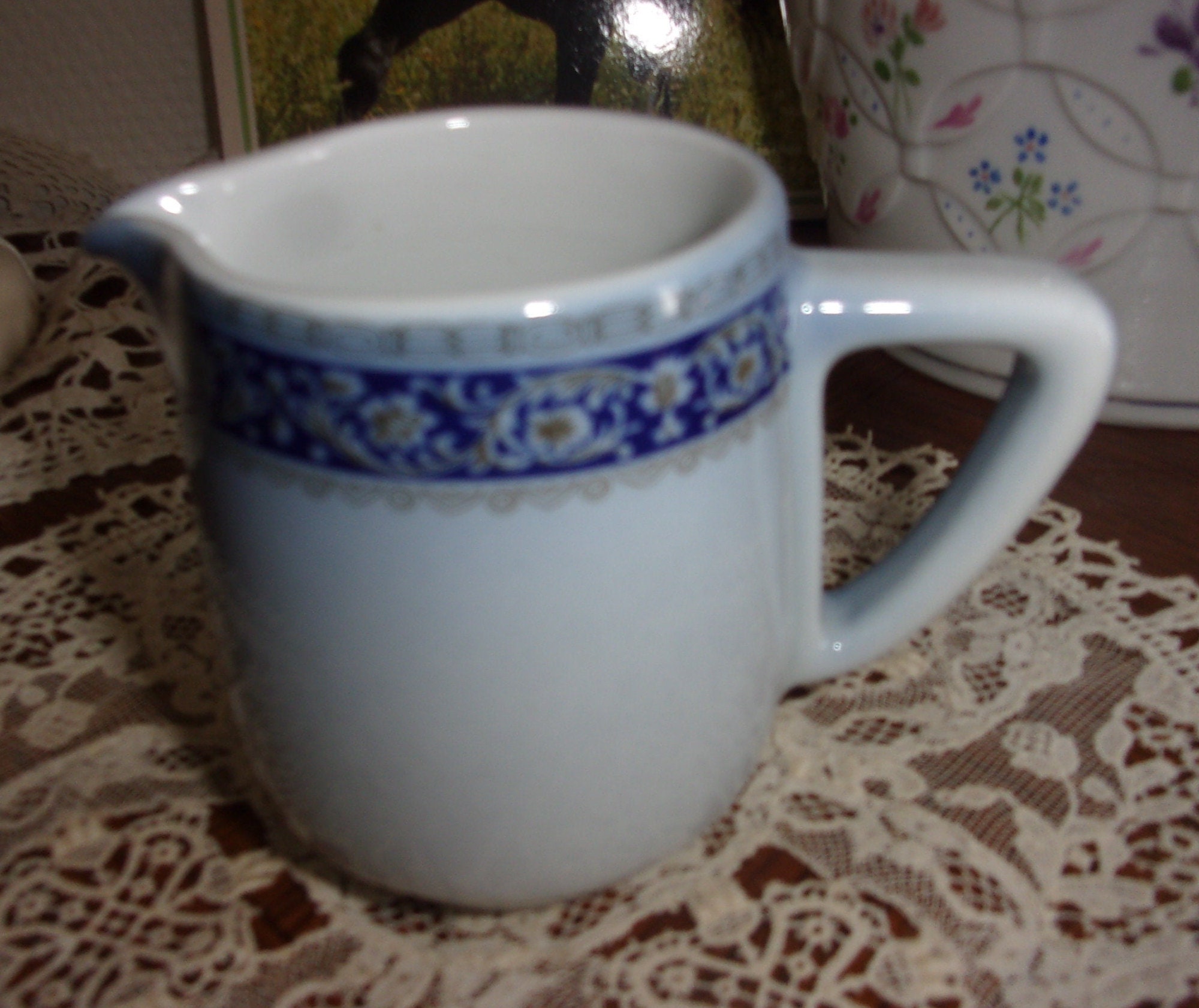 Pot A Lait Vintage , Pot Pillivuyt Décor Grand Feu