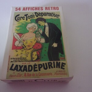 Jeu de carte Baptiste PAUL GRIMAUD ,cartes representant 54 affiches RETRO