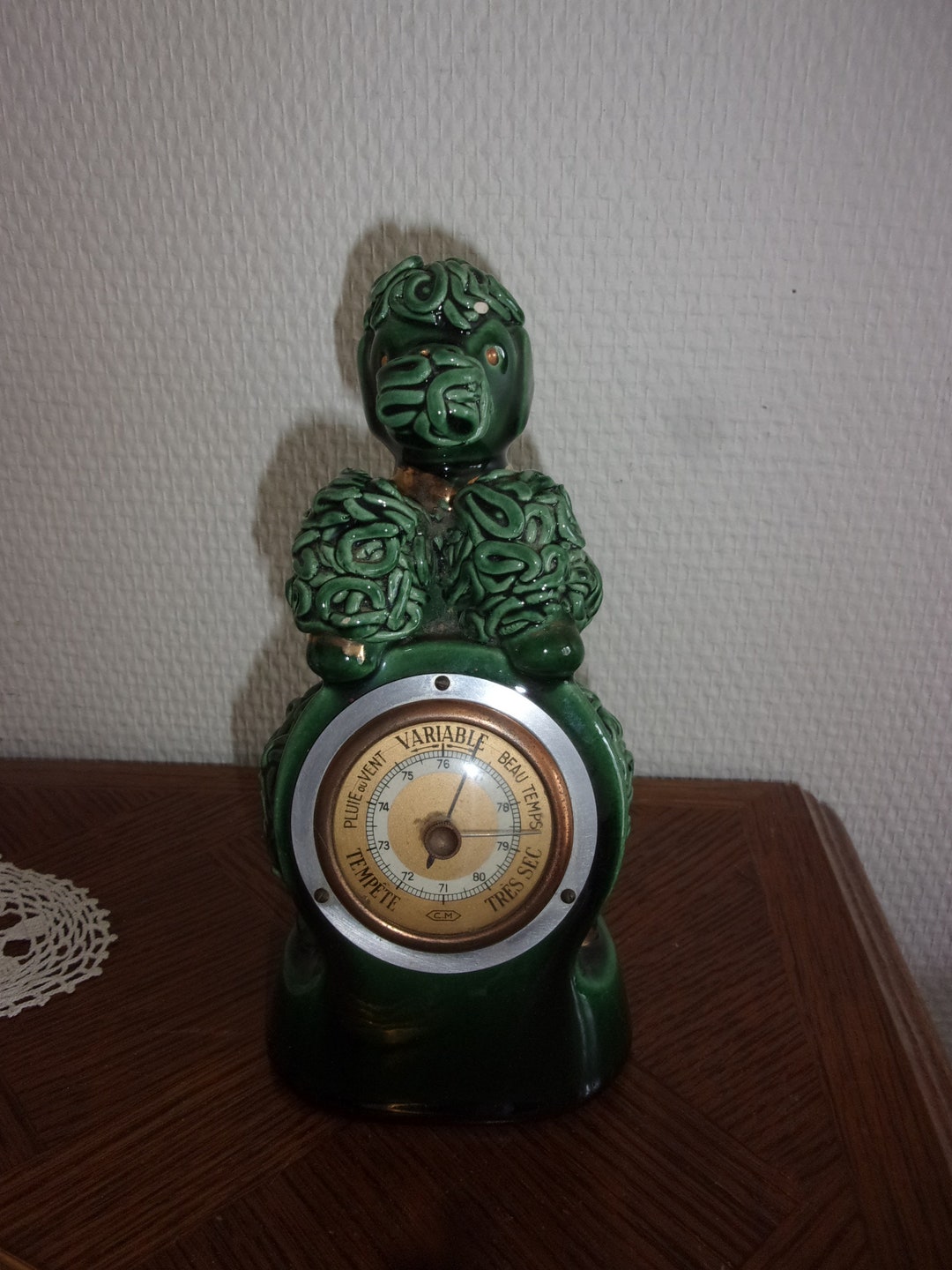 Vintage Poodle Ceramic Barometer Ceramic Poodle Barometer Etsy