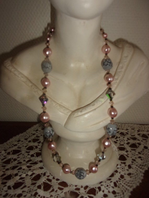 Perboles Rozems Collier de perles rose - Gem