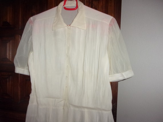 Old 50s bodice, waist bodice 38, religious pleated