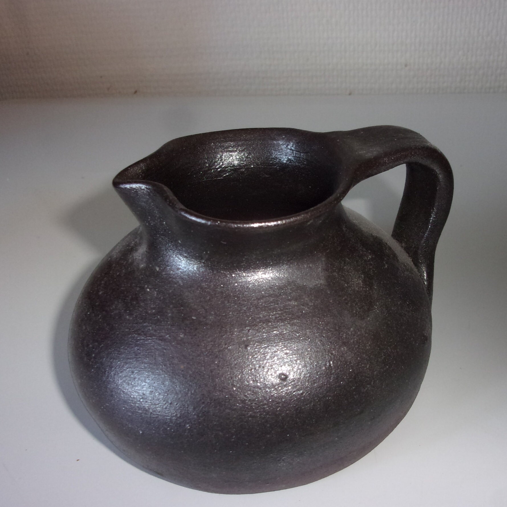 Pot en Grés Vernissé France Signé ?, Pot Vintage