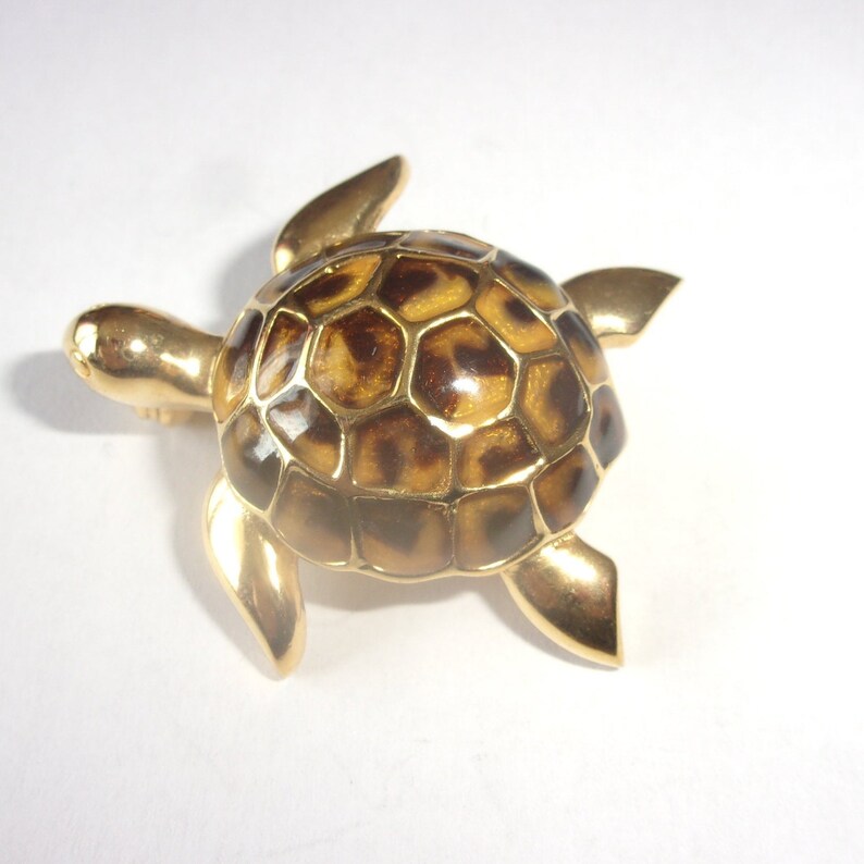 Vintage turtle brooch,pretty turtle collection brooch