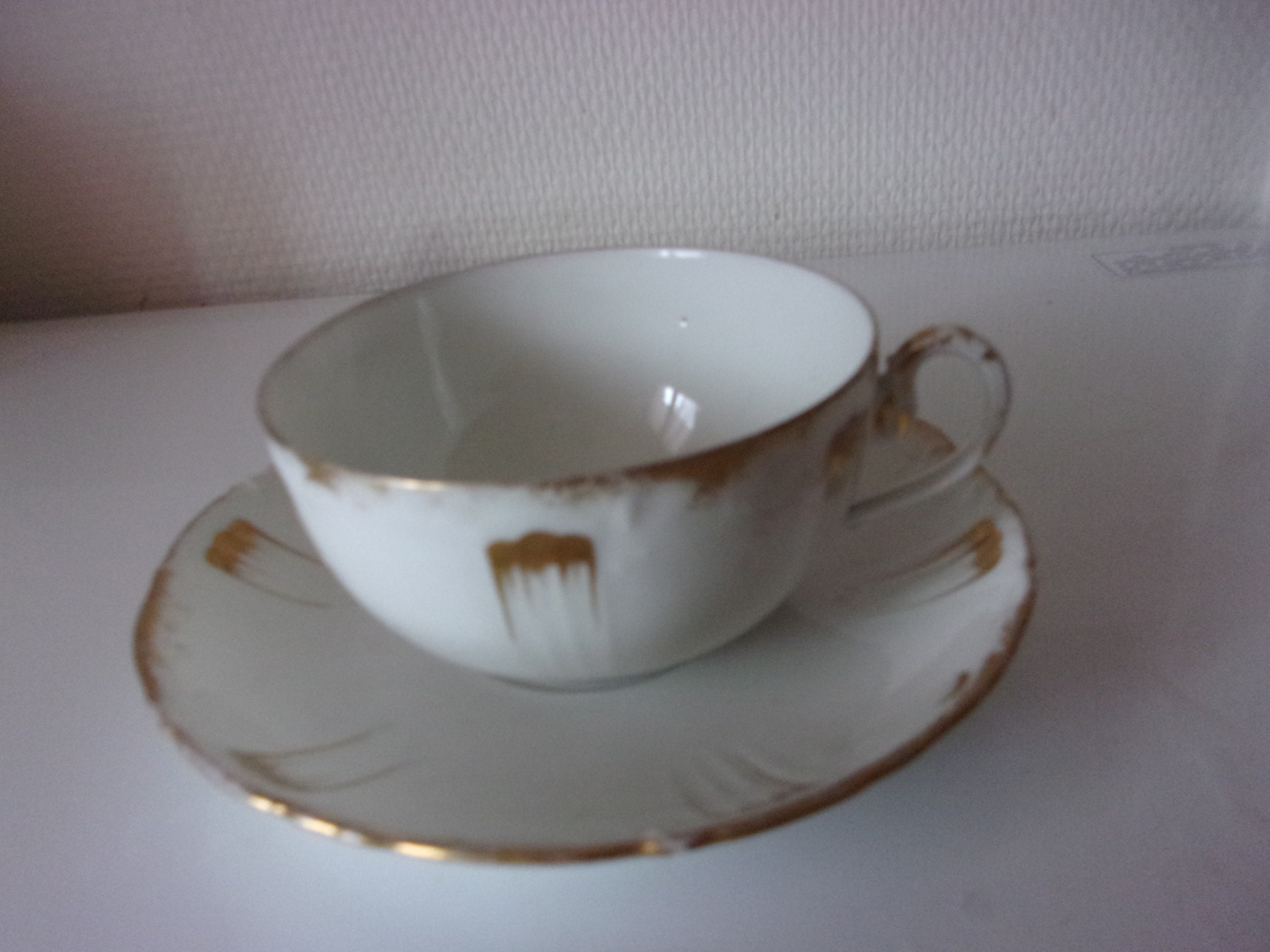 Tasse A Thé en Porcelaine Mehun , Tasse Du Berry Vintage