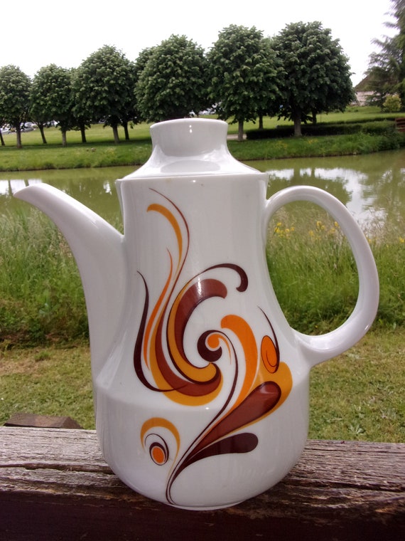 Café en porcelana vintage cafetera porcelana baviére | Etsy México
