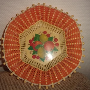 Corbeille à Fruits Vintage 60/70 Atomique Spoutnik Style Borsani Space Age