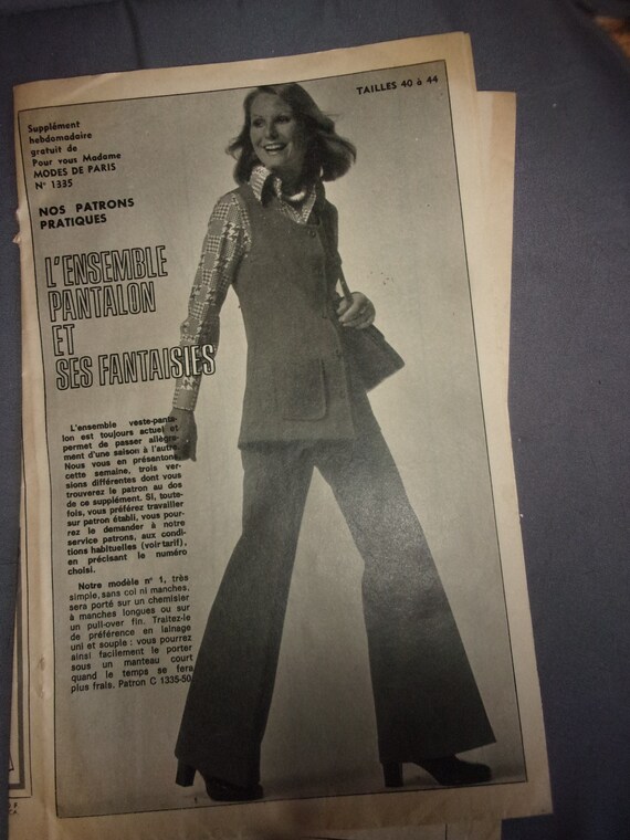 Pantalon annee 60 femme sale