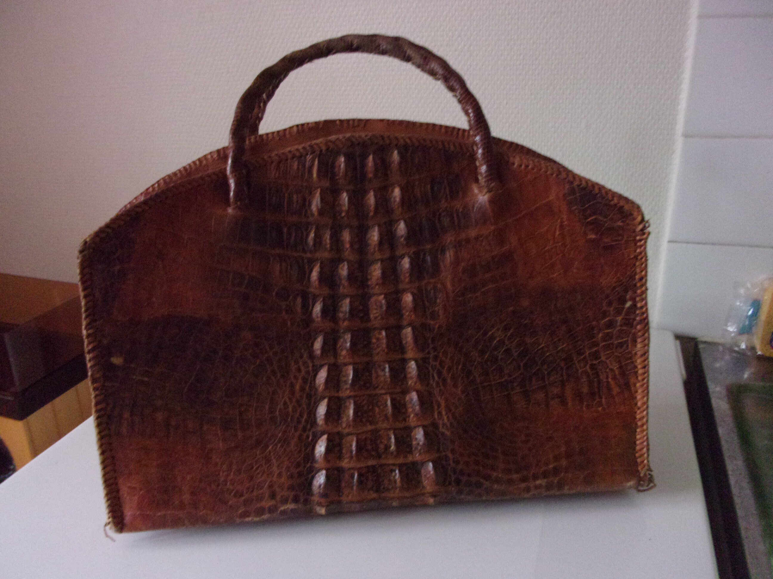 vintage croc bag