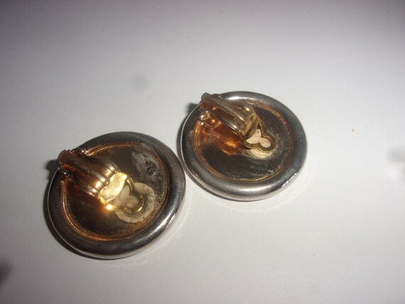Boucles D'oreilles Vintage Sonia Rykiel Zircon - Fermoir Clips - Occasion