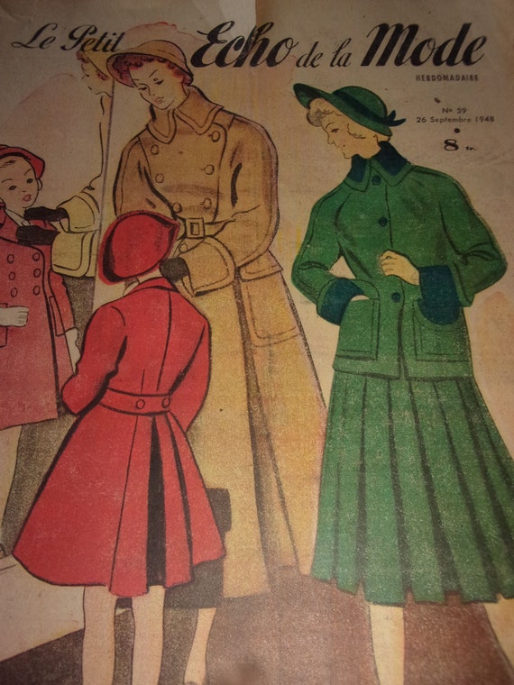 Buy The Little Echo of Fashion September 26, 1948, Vintage Women's
