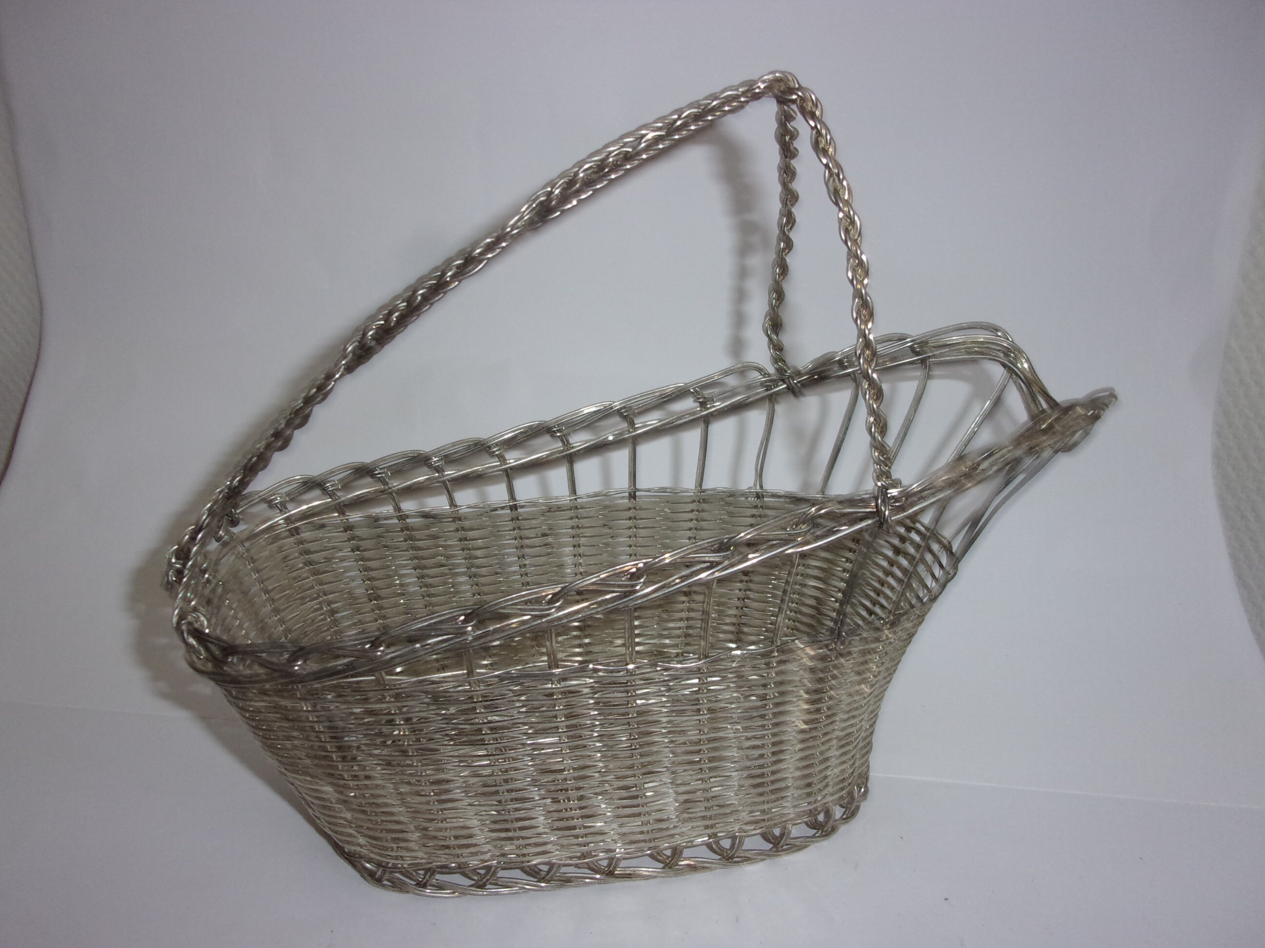 Porte Bouteille en Métal Argenté