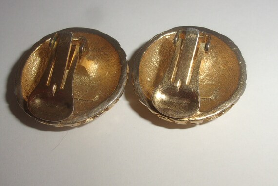 Vintage clip-on earrings, REVILLON PARIS earrings - image 4