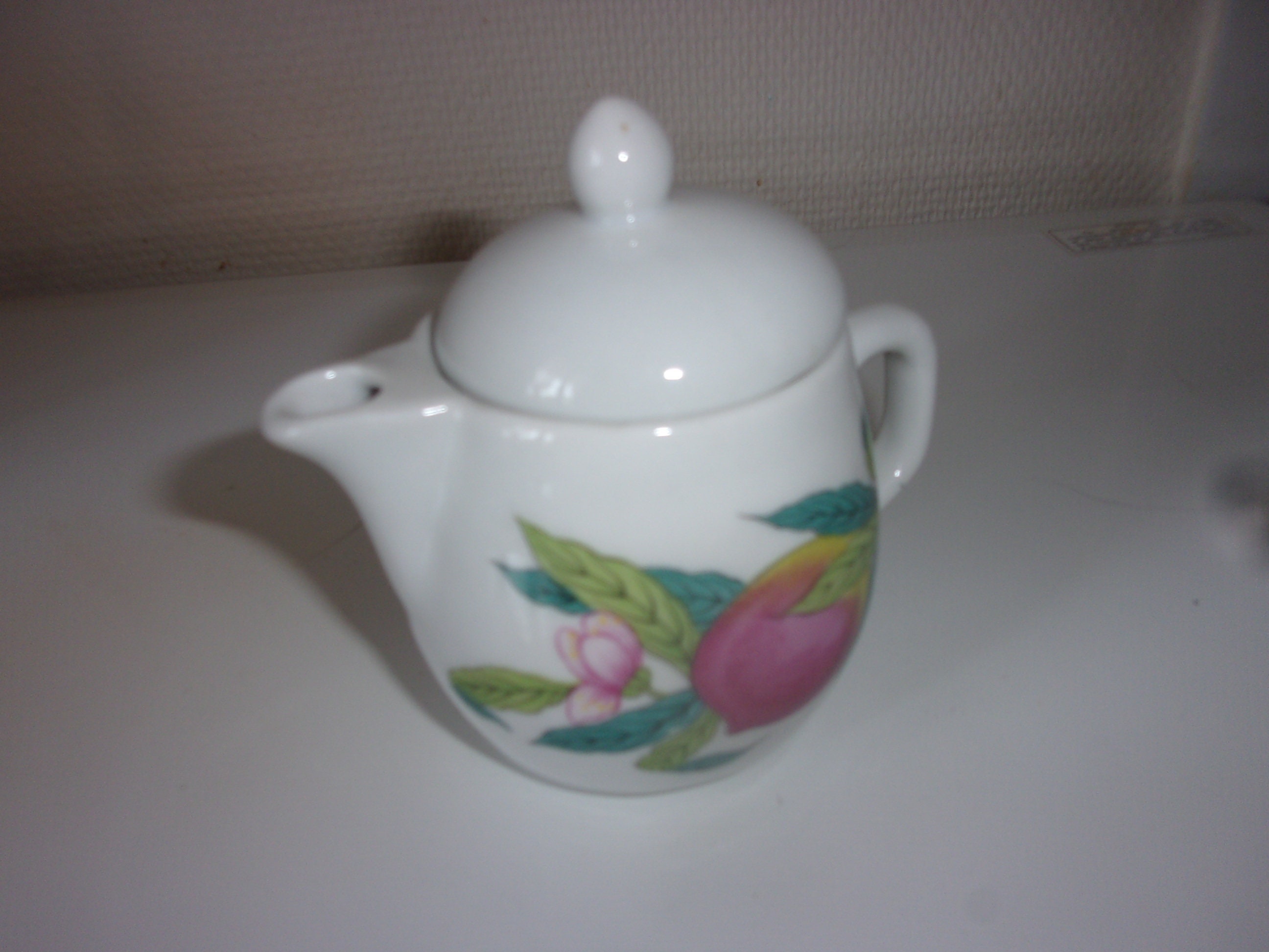 Pot A Lait Vintage , Petit Pot en Porcelaine de Paris , Motif Abondance