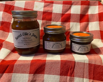 Shy Sally's Bourbon Peach Jam by Sweet Ellie's Jams