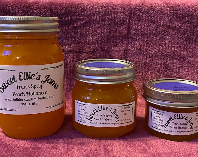 Fran's Spicy Peach Habanero Jam by Sweet Ellie's Jams