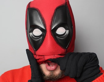 Deadpool Costume Cosplay Mask Halfshell - Magnetic Eyes