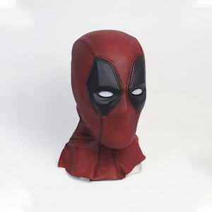 Deadpool Costume Cosplay Mask With Screen Printed Fabric and