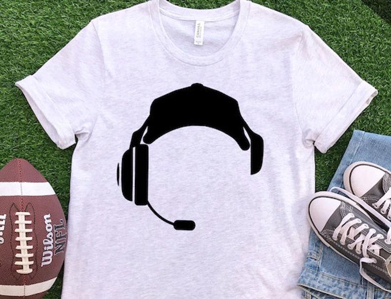 Coach Headset Football SVG Friday Night Lights Football Season Football