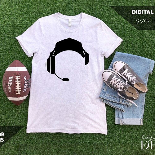 Coach Headset Football SVG Friday Night Lights Football Etsy