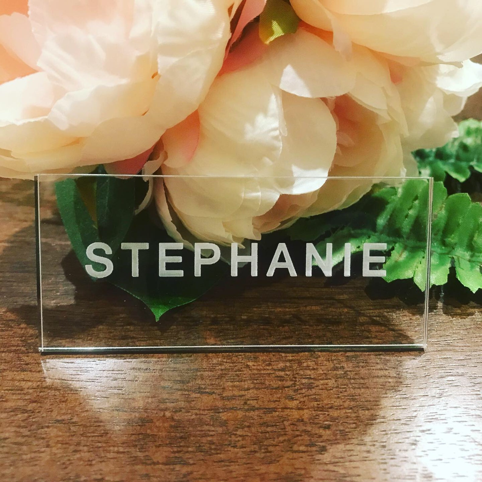 Clear Acrylic Place Cards Perspex Seating Wedding Name Placecards
