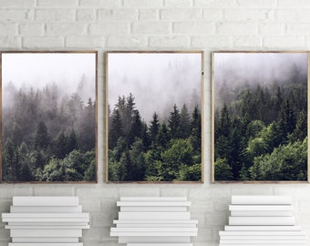 set of 3 forest