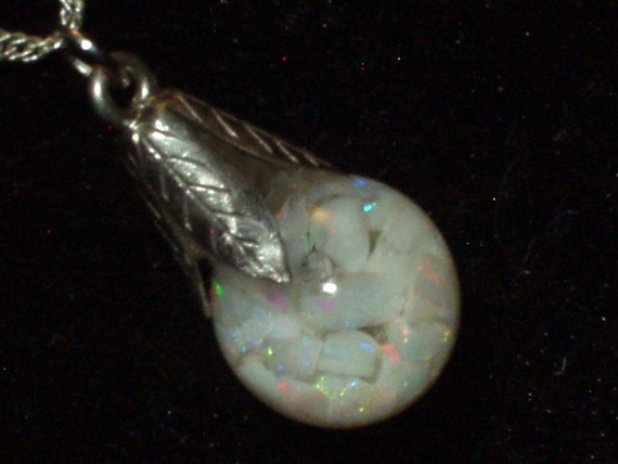 opal necklace pendant australian opals floating op