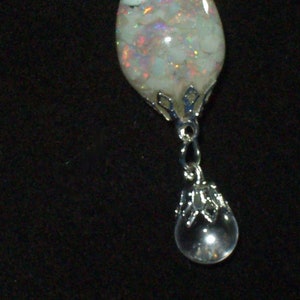 opal necklace pendant pools of light floating opal 925 sterling