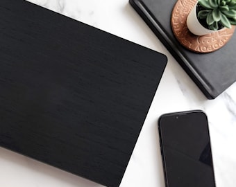 Black Ash Wood MacBook Case: Handmade Protective Cover