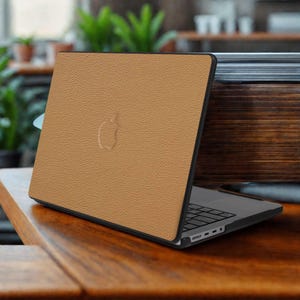 Real Leather MacBook Case, MacBook Air, MacBook Pro light brown leather, latte