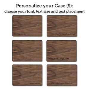 Funda para MacBook de madera de nogal auténtica: Madera auténtica, delgada, ligera - Fabricada en Canadá - Posibilidad de personalización imagen 5