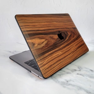 Étui en bois de rose en bois véritable pour MacBook, MacBook Air, MacBook Pro, 13 pouces 14 pouces 15 pouces 16 pouces M1 M2 M3 image 2