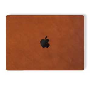 Real Leather Skin for MacBook Pro, MacBook Air, Brown, Orange, Cider