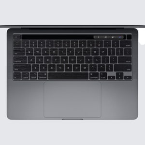 Simple Black MacBook Keyboard Stickers
